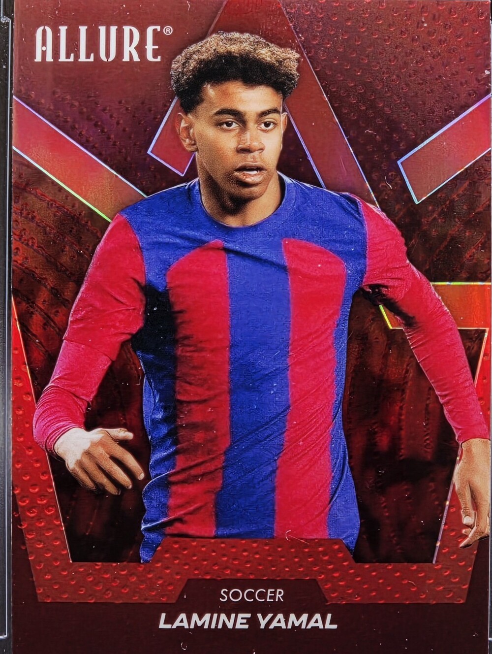 2025 Upper Deck Allure Se - Lamine Yamal #3 Rainbow Red